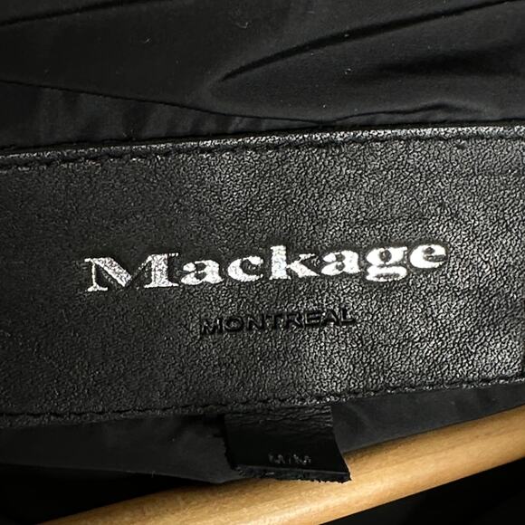 MACKAGE Kay NFR Down Coat Signature Mackage Collar Black Sz M $1190 - Picture 7 of 9